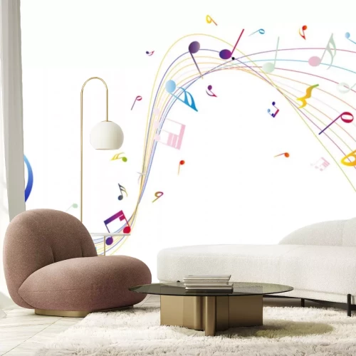 Sticker kleurrijke notities