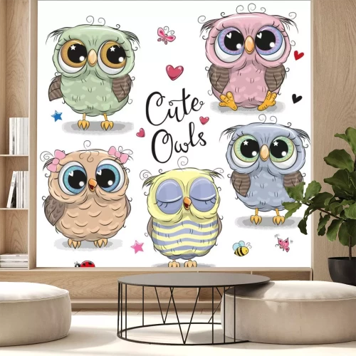 Sticker Grappige uilen voor een kind