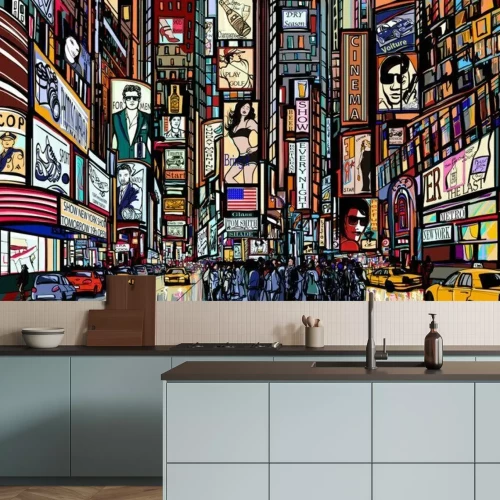 Sticker straat in New York city