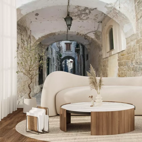 Fotobehang 3D architectuur in steen