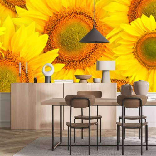 Sticker Patroon met zonnebloemen