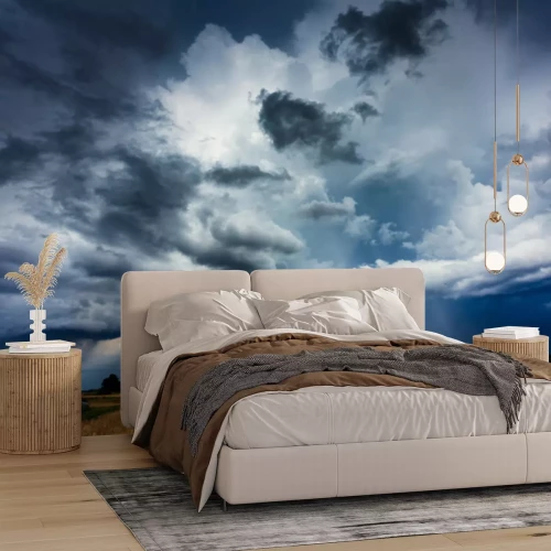 Fotobehang Stormachtig beeld van de wolken