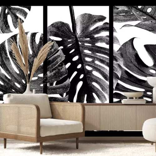 Sticker Een drieluik met een monster