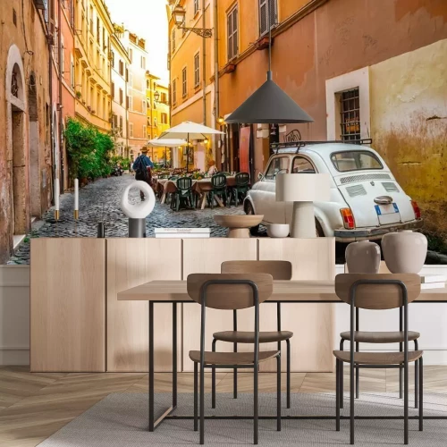 Fotobehang Romantische straat in Rome