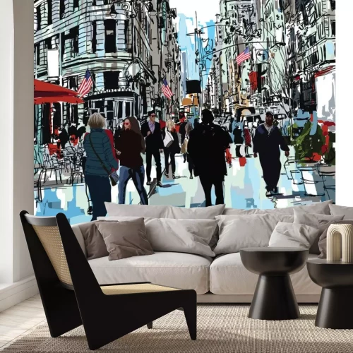 Sticker Steet in de stad New York