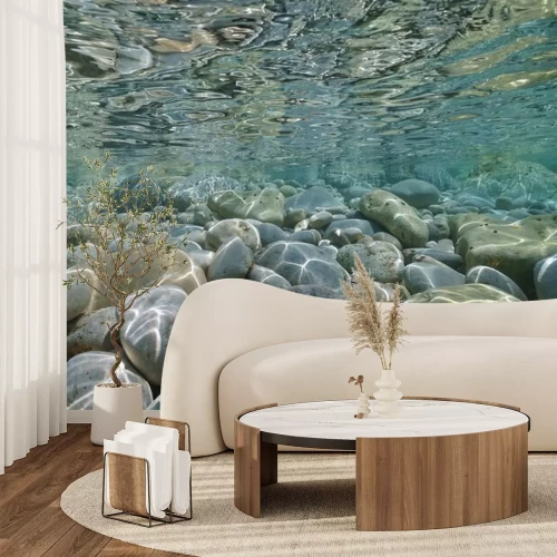 Fotobehang Stenen onder water 3D