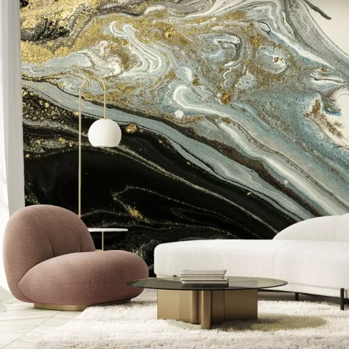 Fotobehang Abstract gemengd marmerpatroon