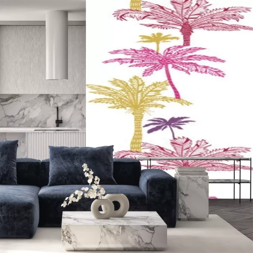 Sticker Ornament met palmbomen