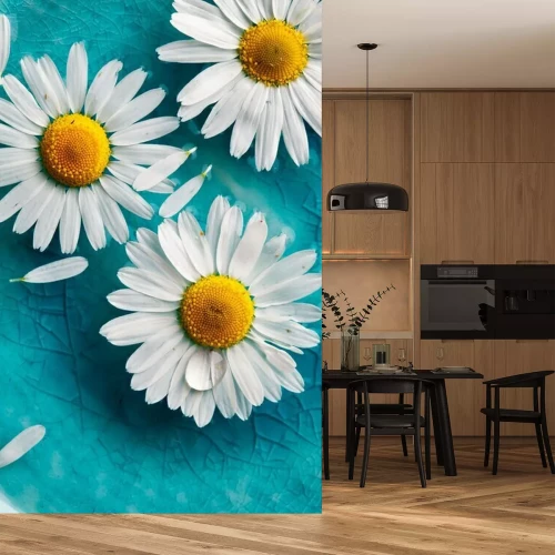 Sticker Madeliefjes op het water