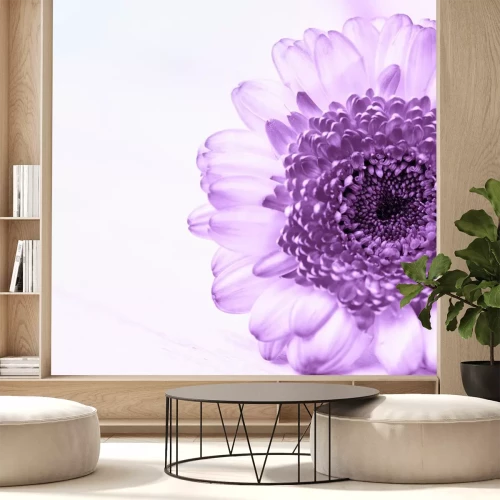 Sticker Grote paarse bloem