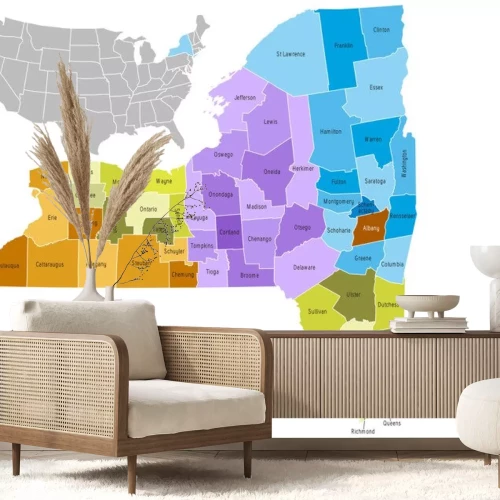 Sticker New York state provincies
