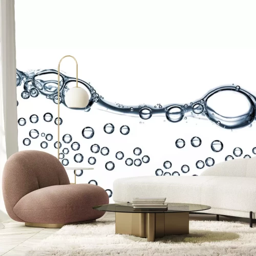 Sticker water bubbels geïsoleerd op wit