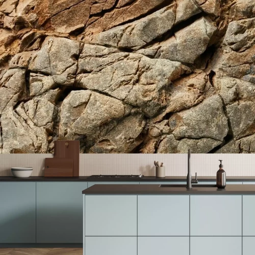 Fotobehang Beige stenen