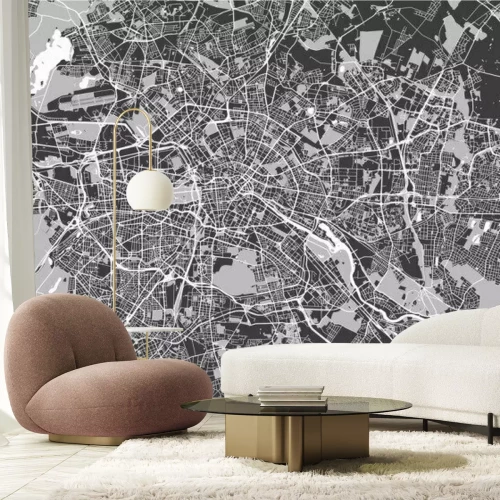 Sticker kaart van de stad Berlijn, Duitsland