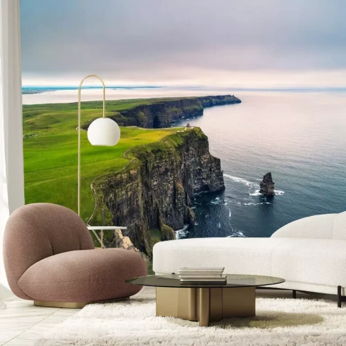 Fotobehang Luchtfoto van de pittoreske Cliffs of Moher in Ierland