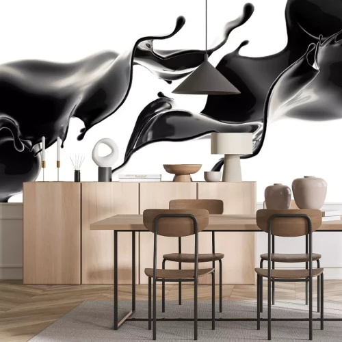 Sticker Abstract patroon met gemorste vloeistof