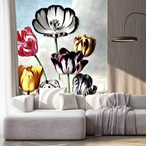 Sticker illustratie van de bloem