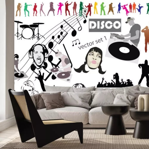 Sticker Disco vector mega set mix