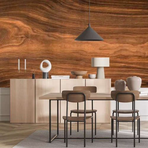 Fotobehang Houtnerf van dichtbij