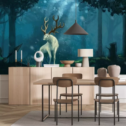 Fotobehang Fantasie dier in een bos