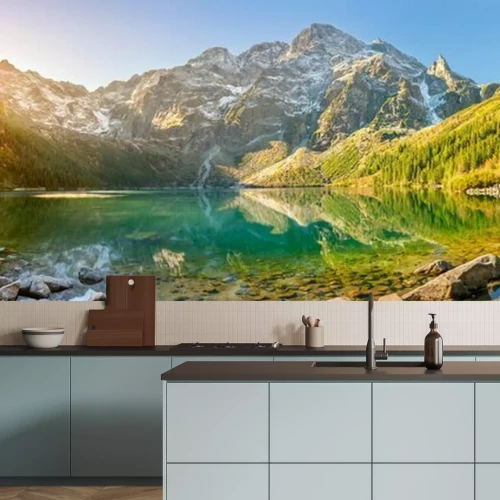 Fotobehang De zon komt op boven het Tatra Nationaal Park