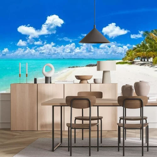 Fotobehang Tropisch strand op de Malediven