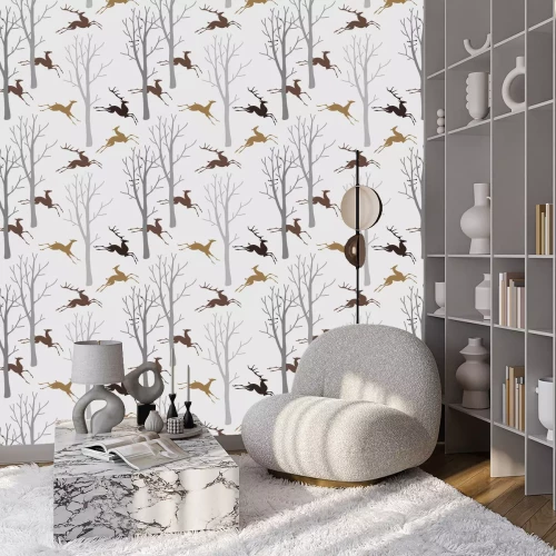 Behang Herten in het bos