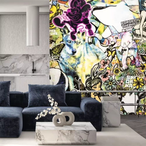 Sticker stickers op de muur