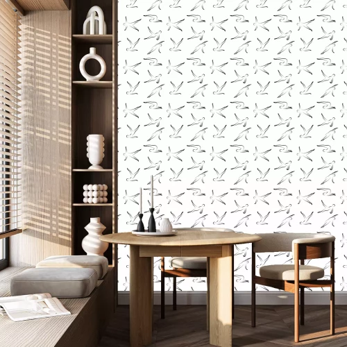 Behang Pilates vormt naadloos vectorpatroon