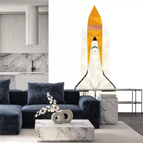 Sticker Spaceshuttle illustratie