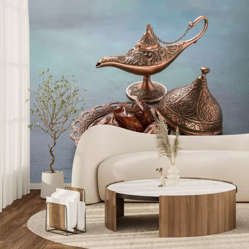 Fotobehang Aziatische oude lamp