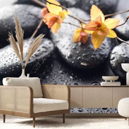 Sticker Natte Zen Spa Stenen