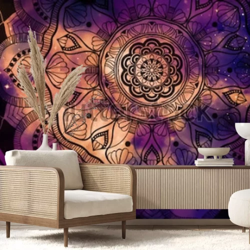 Fotobehang Mandala tussen de sterren