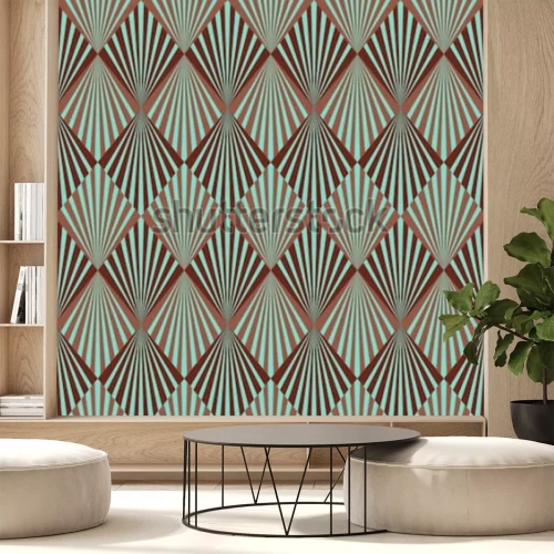 Fotobehang Geometrisch retro motief