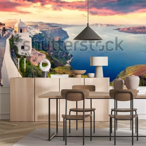 Fotobehang Stad aan de kust van Griekenland