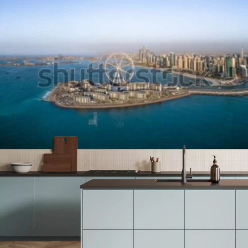 Fotobehang Dubai skyline