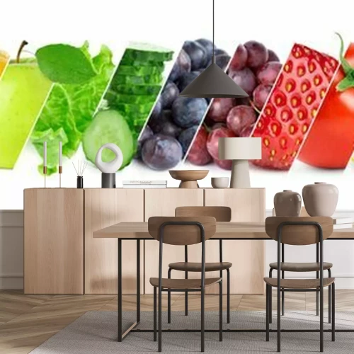 Sticker Gemengd van groenten, fruit en groenten