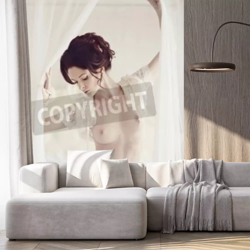 Fotobehang Erotische naakte vrouw