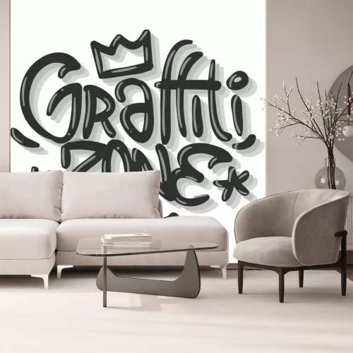 Sticker Hiphop-gerelateerde tag Graffiti beïnvloed etiket teken logo belettering voor t-shirt of sticker op een witte achtergrond. Vector afbeelding.