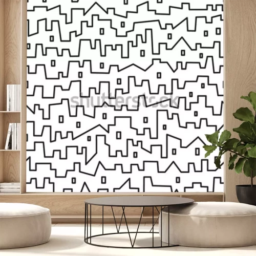 Fotobehang Abstracte stad