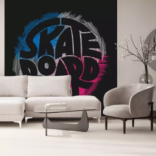 Sticker Skateboard typografie afbeeldingen. Concept in grungestijl voor drukproductie. T-shirt modeontwerp.