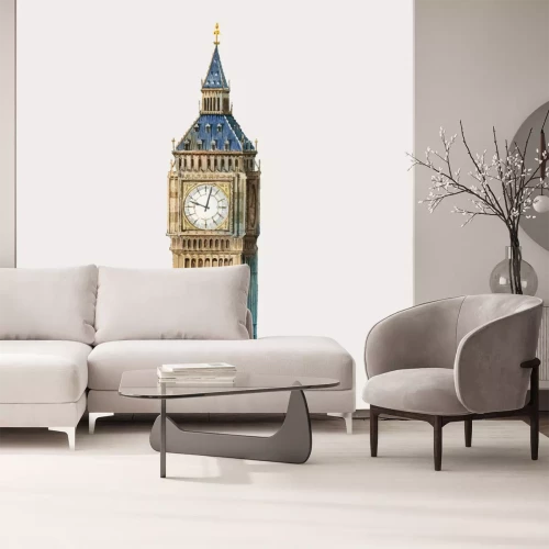 Sticker Big Ben in de waterverfillustratie van Londen