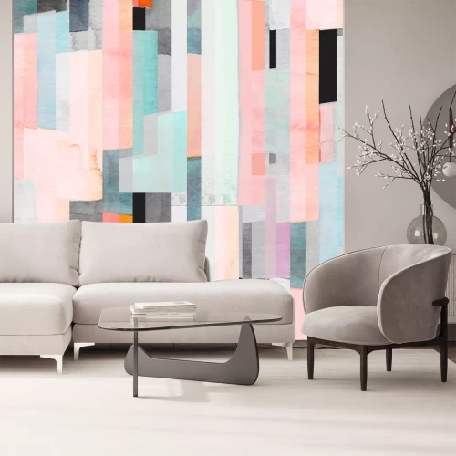 Fotobehang Abstracte achtergrond van figuren