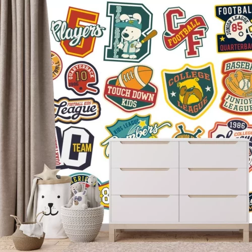 Sticker Kleurrijke sportlogo's van verschillende clubs