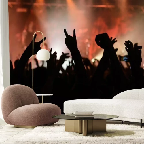 Fotobehang Rock and roll handteken