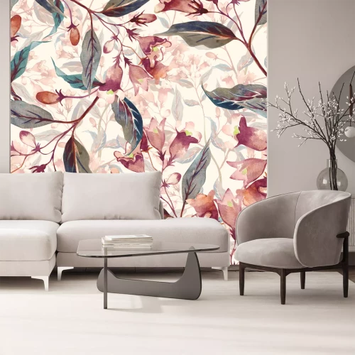 Sticker Weigela's bloem naadloze patroon