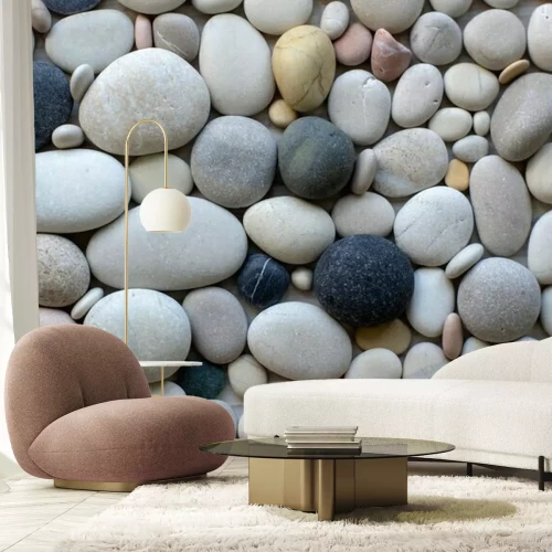 Fotobehang Gekleurde kiezelstenen