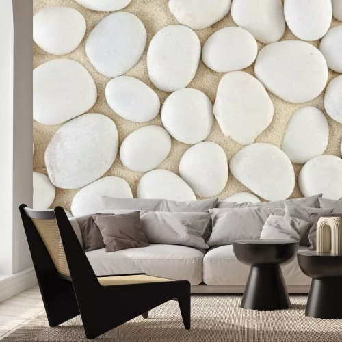 Sticker Groep stenen textuur