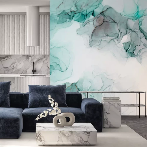 Sticker Abstracte achtergrond in de groentinten