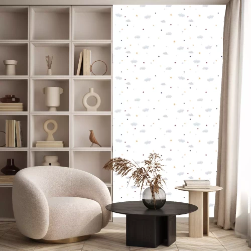 Behang Aquarel hemelpatroon